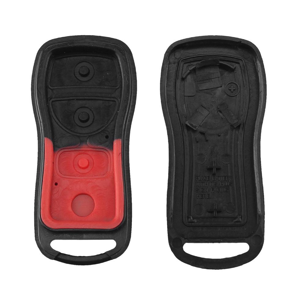 KEYYOU For NISSAN Pathfinder Titan Versa Maxima Frontier Xterra Murano INFINITI 2/3 Buttons Remote Car Key Shell Case