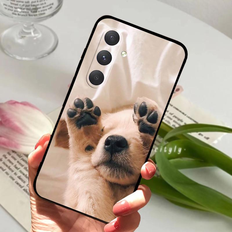 Чехол для Samsung A54 5G Защитный Мультяшный Черный Мягкий ТПУ Силиконовый Чехол для Телефона Для Samsung Galaxy A54 Чехол-Бампер Сумка