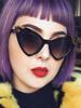 Vintage Cat Eye Sunglasses For Women Retro Cateye Frame Black Colorful Eyewear Female Oculos De Sol