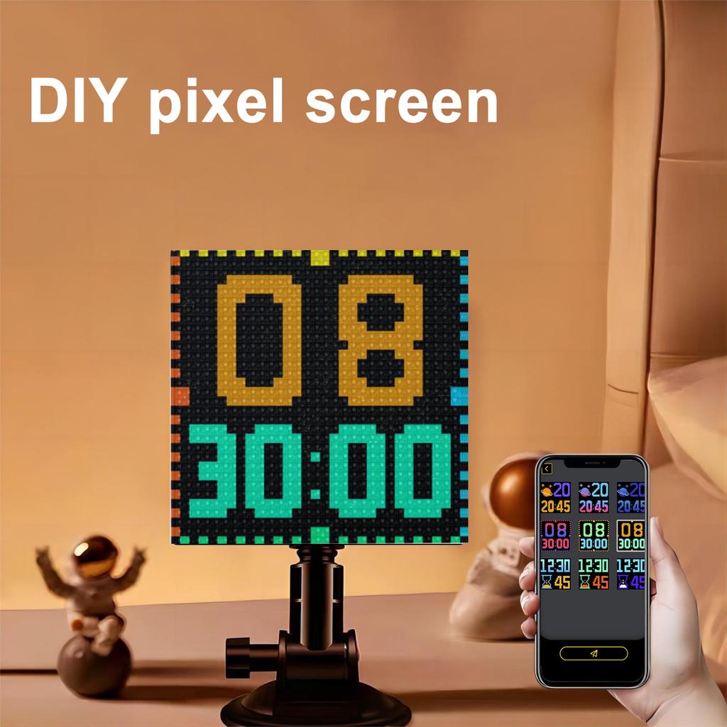 LED Pixel Display Screen App Control LED Car Sign Screen with 32x32 Pixel Custom Text Pattern Animation Programmable LED Screen