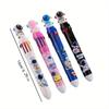 Return To School Season 5pcs Astronaut Model Ten Color Ballpoint Pen Student Hand Account 10 Color Pen Creative Astronaut Press Color Multicolor Pen