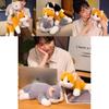 Adorable Realistic Plush Cat Doll Soft Sleeping Companion For Kids Gift In Yellow White Gray And Black Colors
