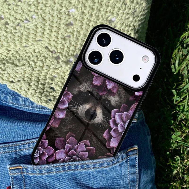 Kawaii Baby Raccoons Racoons Phone Case For iPhone 17 AIR 16 Pro Max 15 14 Pro 11 12 13 Shockproof Silicone Cover