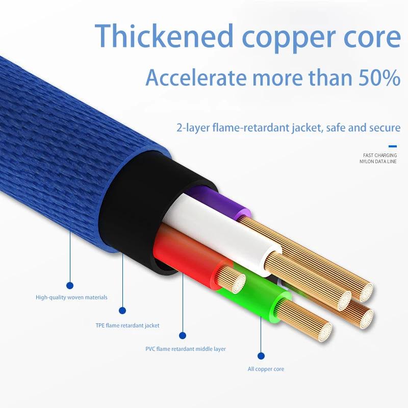 5A кабель быстрой зарядки типа C, кабель с изгибом 90 градусов, USB-кабель C для игр, для Samsung Xiaomi Redmi Honor, зарядное устройство для телефона, USB-кабель