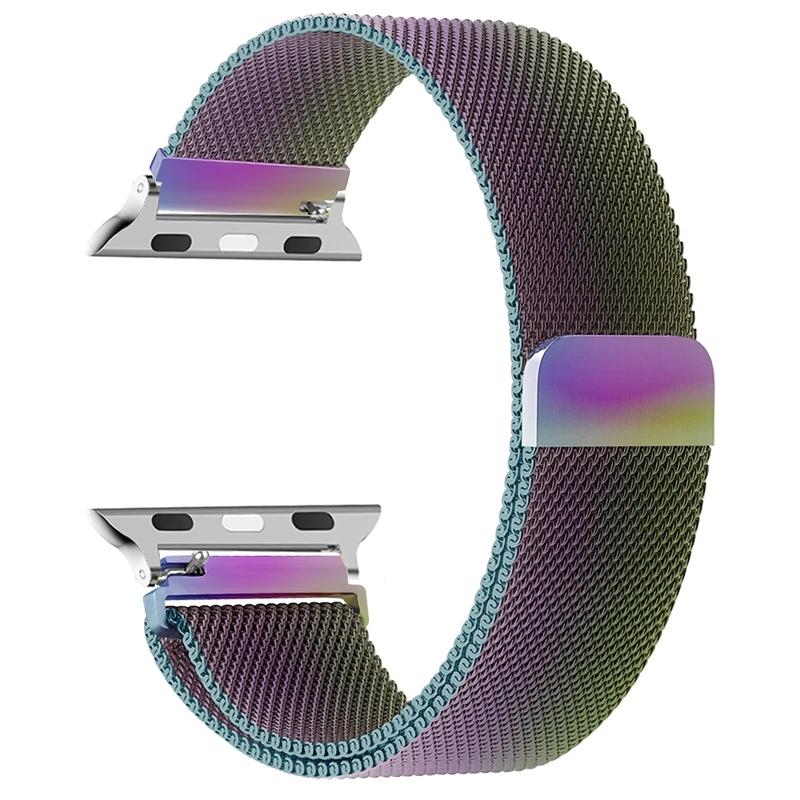 Milanese Loop Band for Apple Watch Strap Ultra 2 49mm 45mm 44mm 42mm 41mm 40mm 38mm Metal Wristband Bracelet iWatch Series 3 4 5 6 7 8 9 SE
