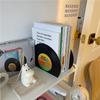 Виниловые держатели для книг CD Креативные подставки для записей Настольные украшения Rubbie Vintage Перегородка для книг Офисные аксессуары