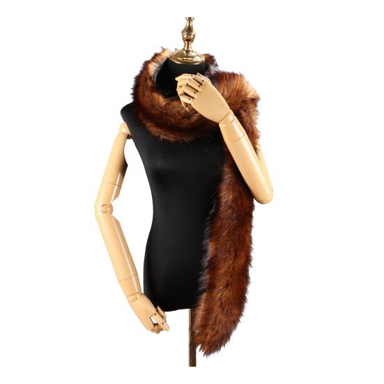 Шарф из искусственного меха, однотонный, утолщенный, теплый, длинный шарф из ткани, ветрозащитный, устойчивый к холоду, уютный зимний шарф для отдыха на открытом воздухе