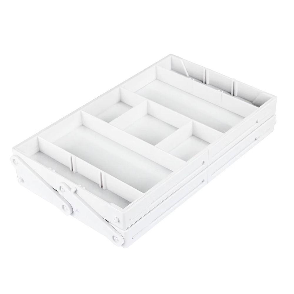 Multi Grid Expandable Storage Tray 2/3 Tier Cutlery Storage Box Drawer Organizer Kitchen Utensils