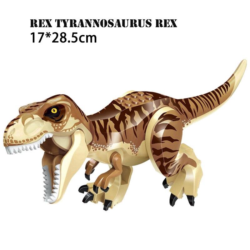 TopLovely Large Particle Building Blocks Stegosaurus Dinosaur Jurassic Park Tyrannosaurus Rex Assembled Toy Brick Educational Toy
