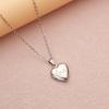 Stainless Steel Silver & Gold Women's Heart Photo Frame Locket Necklace