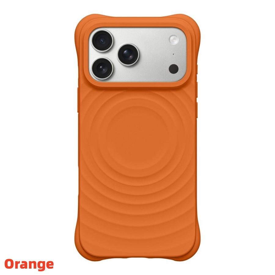 Ripple Liquid Silicone Magnetic Phone Case For MagSafe iPhone 17Air 14 15 16 17Pro Max 16Pro 17Pro Soft Shockproof Phone Cover