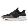 New Balance Nb 574 Sport Тканевые Ретро Кроссовки с Низким Верхом для Повседневной Носки Унисекс Кроссовки Черные Серые MS574EMK