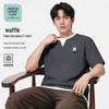 Jeanswest Life Футболка с коротким рукавом, имитация двойки, вафельная вязка
