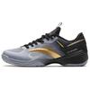 Shock Absorbing Wear Resistant Low Top Badminton Shoes Men Shoes Gray Black 912424401-5