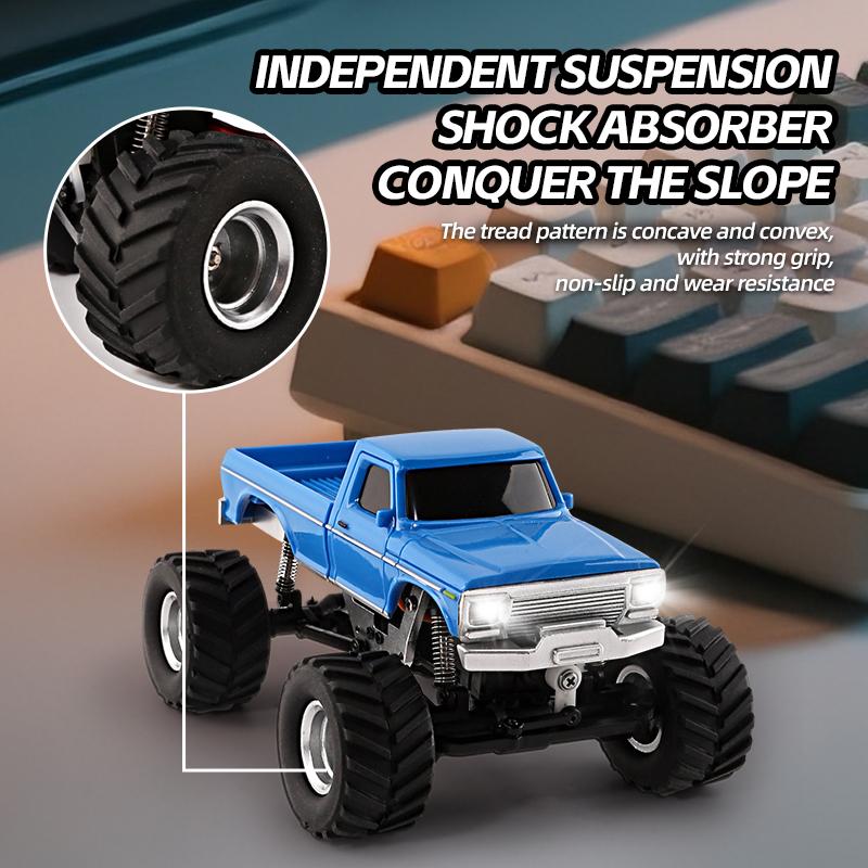 1/36 RC Car 4WD Off-road Climbing Crawler 2.4G Electric Remote Contorl Vehicle RTR Model with LED Lights Toys for Children