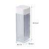 Yamazaki Magnetic Spice Bottle Tower, White, Approx. 3.7 X 3.8 X 10.5 Cm, One-Hand Opening, Sliding Closure, Adjustable Volume, 4813