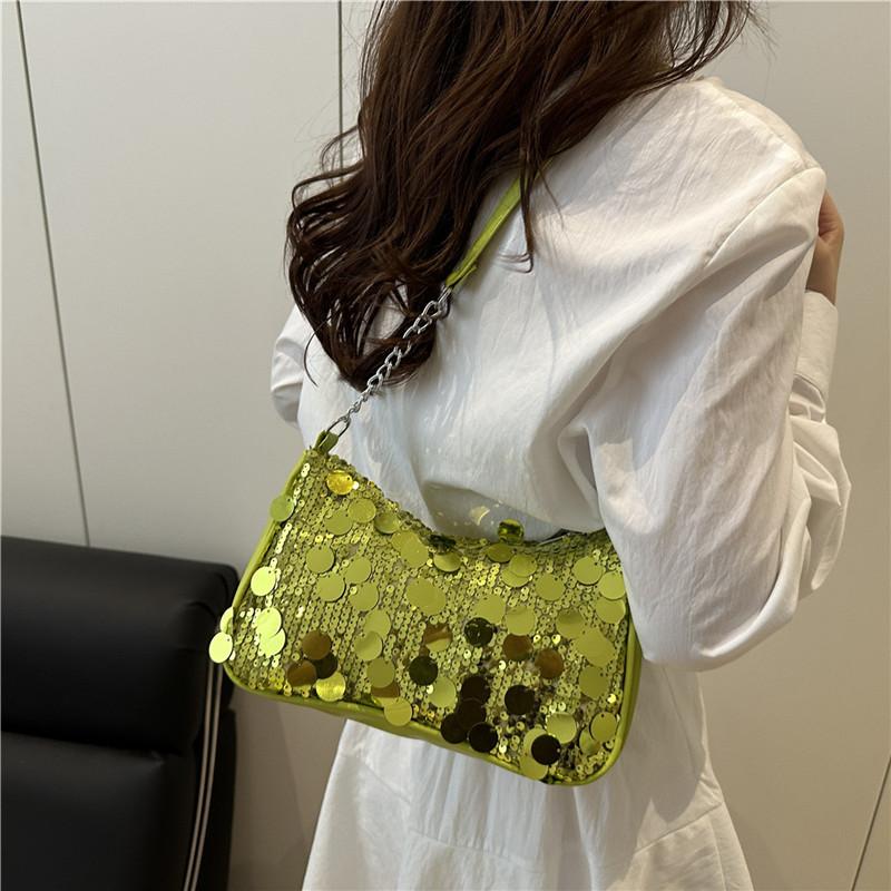 Fashion Sequined Underarm Bag Korean Style Small Square Shoulder Bag