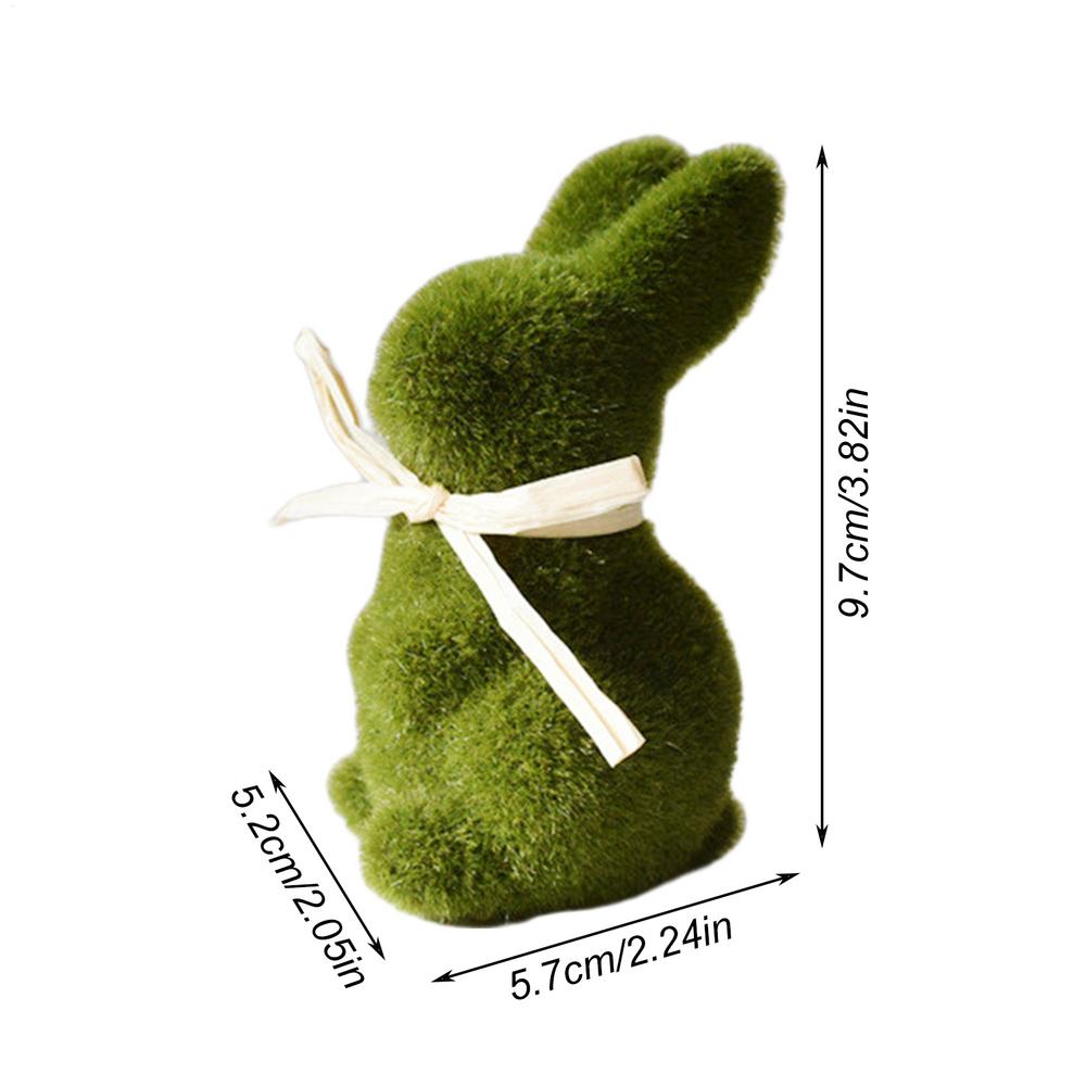 Пасхальный моховой кролик декор садовые настольные украшения декоративная статуэтка уличный пасхальный DIY украшения для дома для вечеринки подарок для детей