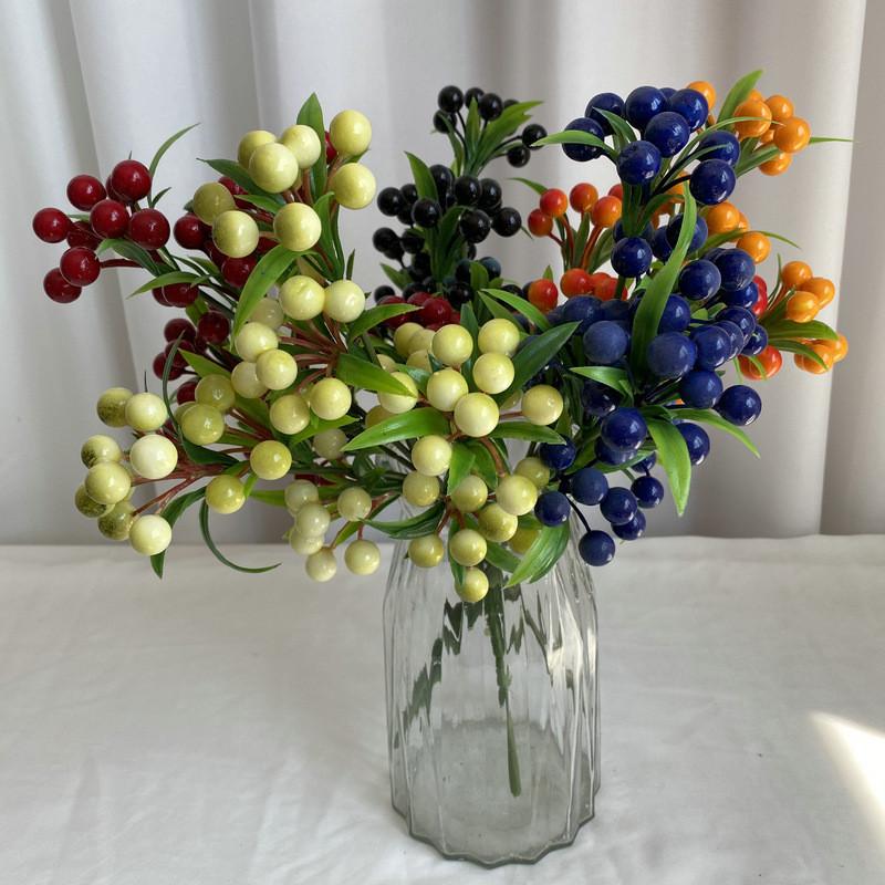 Chinese Red Style Prosperity Fruit For Home Office Living Decoration Room