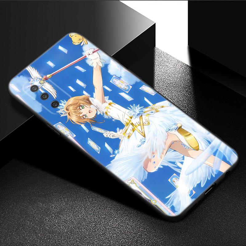 Чехол для телефона Card Captor Sakuras Anime для Samsung Galaxy A01 A03 Core A04 E A02 A05 A10 A20 A21 A30 A50 S A6 A8 + A7 черный чехол