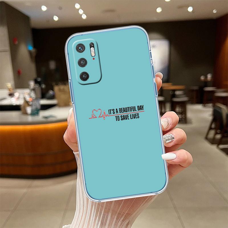 UP33 Grey's Anatomy Transparent Phone Case for Motorola Moto G7 G8 G9 G84 G85 G73 G24 G15 Z2 Play Power Plus