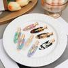 Simple Colorful Seamless Hair Clip Women Acetate No Bend Bangs Clip Barrettes Duckbill Clip Hairpins Hair Accessories For Girls
