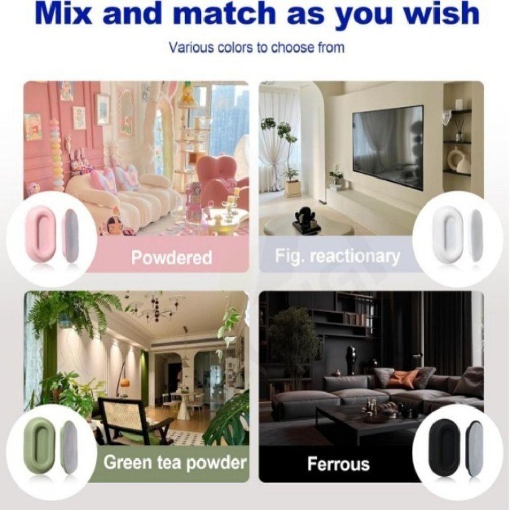 Traceless Magnetic Control Holder Silicone Magnetic Sticker Hook Remote Control Organizers