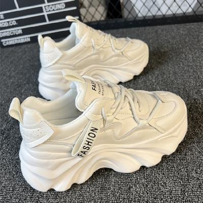 Женская весенняя обувь для папы на толстой подошве, новая корейская версия, универсальная студенческая повседневная спортивная обувь