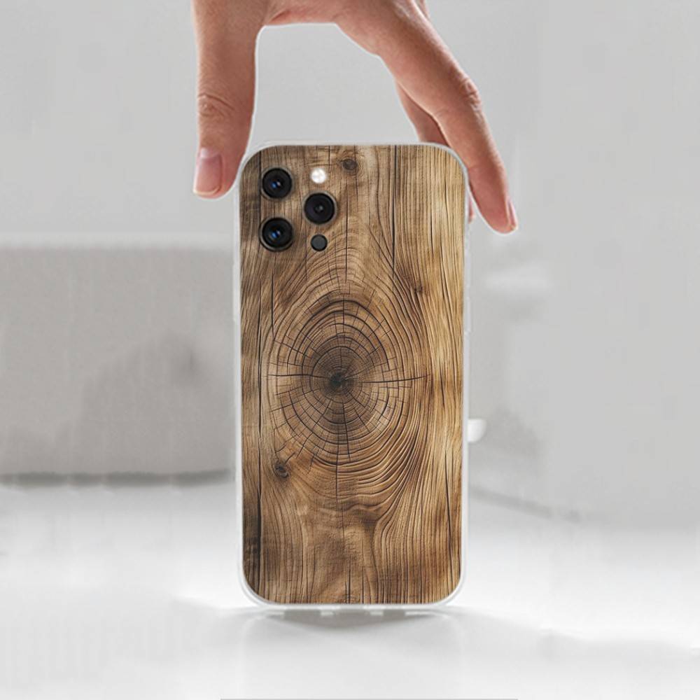 Натуральное Дерево Чехол Для iPhone X,14,16,Mini,XS,SE,12,15,Pro,17,Plus,11,Max,13,XR,Прозрачный Мягкий Чехол