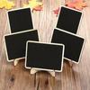 Office Wedding Message Decoration Rectangular Wooden Chalkboard Blackboard With Stand Notice Board
