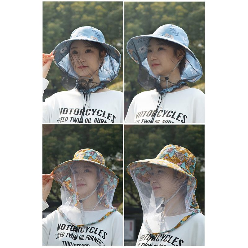 Женские многофункциональные дышащие козырьки для защиты от солнца, кепки, кепки из полиэстера, сетка от насекомых и комаров, лето, 6 стилей