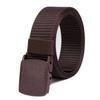 New Unisex Canvas Tactical Belt - No Metal Buckle, Woven Design, Ideal for Military Training.