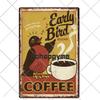 Coffee Tin Sign Vintage Metal Plaque Kitchen Coffee Bar Cafe Retro Posters Pub Wall Decorative Plates Home Decor 20*30 cm