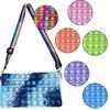 Soft Silicone Pop It Shoulder Bag With Decompression Toys For Stress Reduction