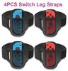 4шт ремень на ногу для Switch Sports Play Soccer, для JoyCons Switch OLED модель контроллера игровые аксессуары, регулируемый эластичный ремешок