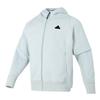 adidas СС24 ЗНЕ. Куртка с капюшоном и однотонным логотипом Мужская спортивная одежда Светло-серый IQ1378