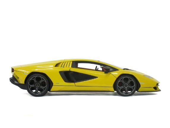 Maisto Lamborghini Countach Желтый Масштабная Модель Специальное Издание с Дисплеем Открывающиеся и Рабочая Подвеска LPI800-4 1/18 Основание, Двери,