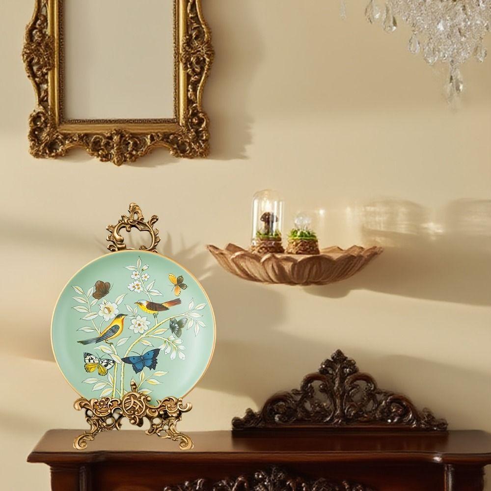 Zinc Alloy Photo Frame Display Rack Antique Finish Tray Rack Decoration Ornament  Wedding Use