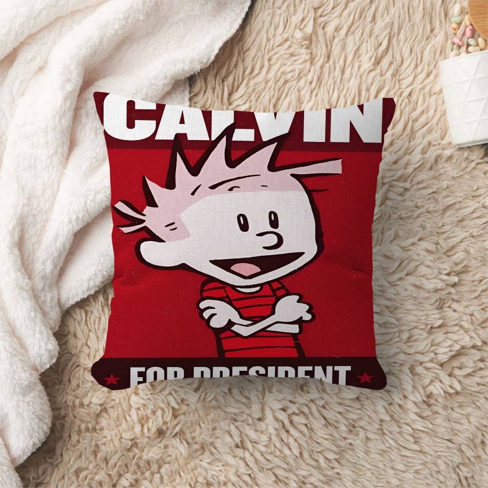 CCalvin And HHobbes Personalized Pillow Dust Cover Bedroom Kids Party Decoration Pillowcase Birthday Children Gift