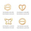 Butterfly Waist Adjustment Fixed Snap Round Heart Clothing Corner Knotted Buckles Elegant   Girls