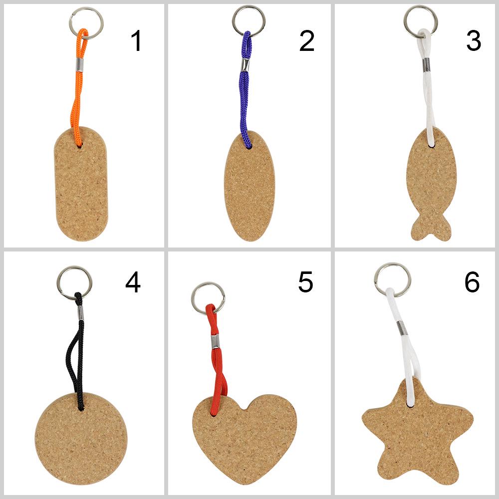 Rectangle Wooden Keychain Pendant - Business Gift In OPP Packaging