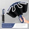 Children's Umbrella for Both Sunny and Rainy Weather, Anti-Rebound, Portable, Reverse Folding, Girls' Black Coating Sunshade, Fully Automatic Folding