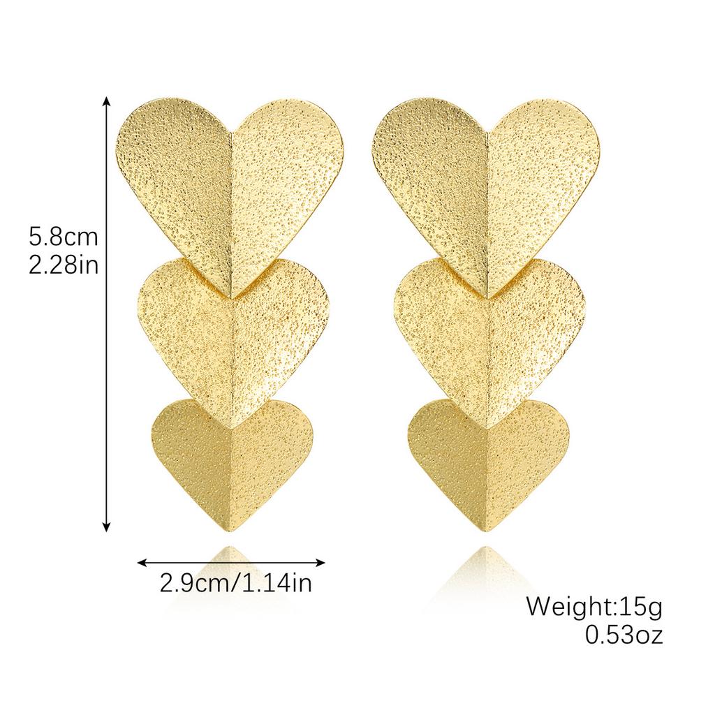 Exaggerated Temperament Earrings Gold Senior Sense Ins Cold Wind Simple Metal Droplets Pleated Pearl Flower Earrings