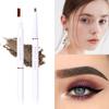 Double-ended Eyebrow Pencil Waterproof and Sweat-proof Long-lasting Eyebrow Cream No Smudge Eyebrow Pencil Eyebrow Brush 5 Colors