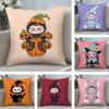 Cute Q Halloween Ouniu Pillow Case Plush Fabric Soft Double Sided Print Home Sofa High Quality Cushion Cover Throw