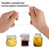12 Pieces Rubber Seals for Glass Jars, Airtight and Leakproof Silicone Replacement Gasket Sealing Rings for Mason Jars, Elastic and Fits Most Sizes