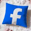 Классический логотип f-facebook Наволочка Премиум-Комфорт Двусторонняя Наволочка -Дизайн «Два в Одном» для Любой Комнаты и Салона Автомобиля