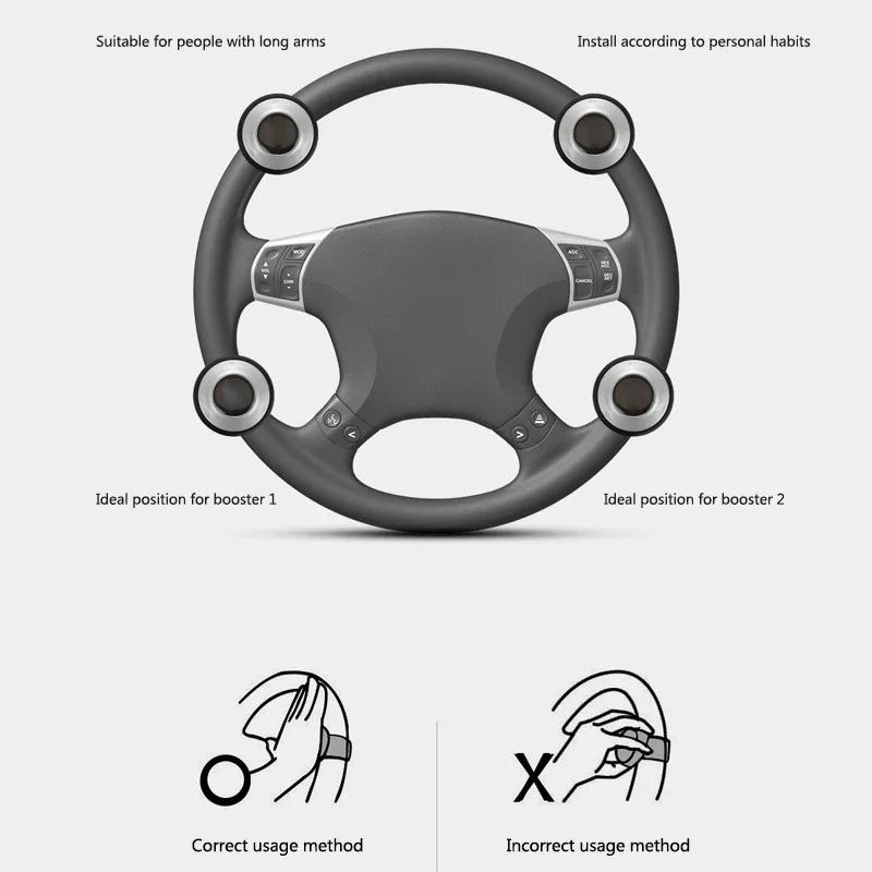 PCVHD1 2026 Hot Styling Mouldings For VOLKSWAGEN VW Car Turning Steering Wheel Booster Spinner Knob 360 Degree For VW Volkswagen Golf P
