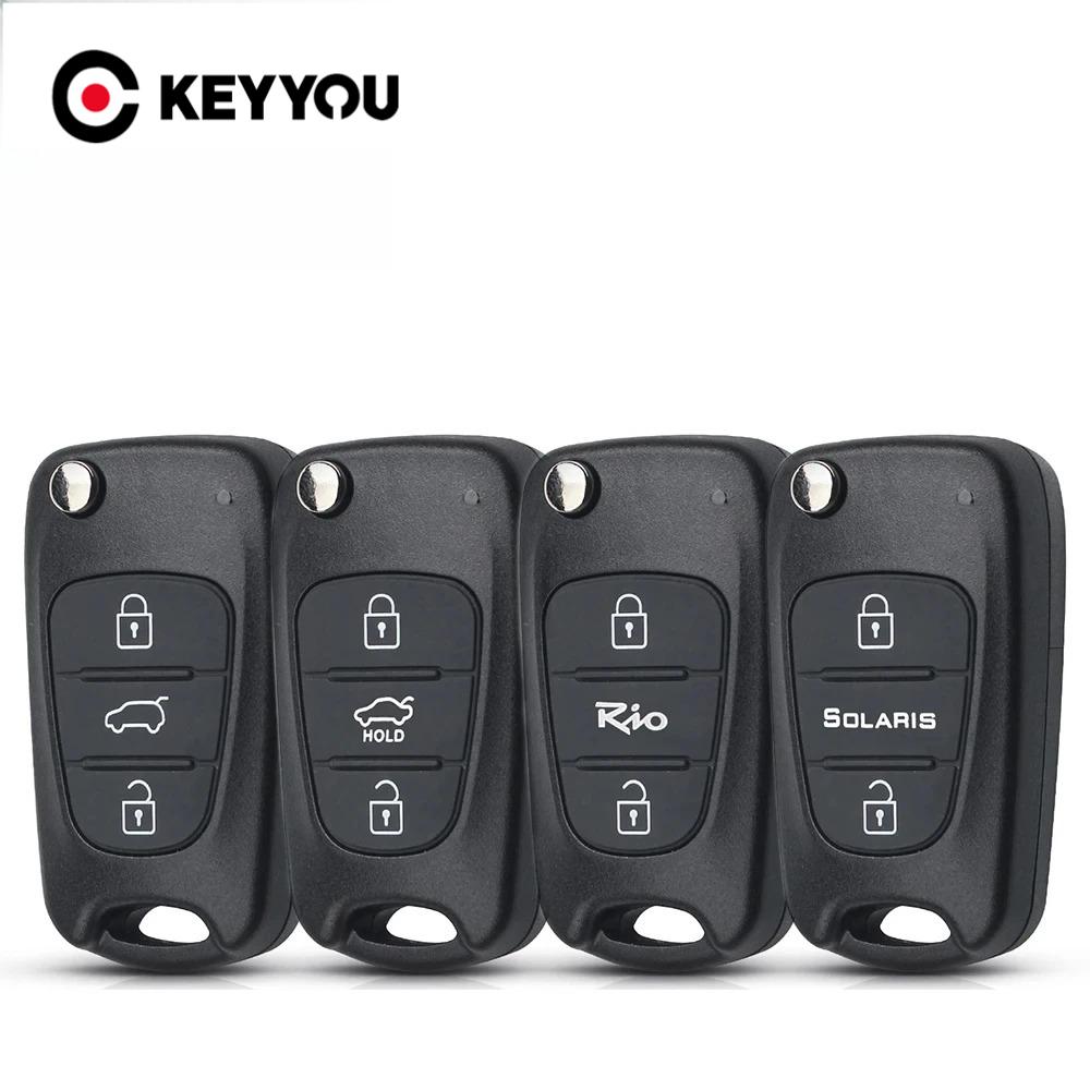 S Для Hyundai I20 I30 Ix35 I35 Accent Kia Picanto Sportage K5 3 Кнопки Выкидной Складной Пульт Дистанционного Управления Чехол Корпус Ключа