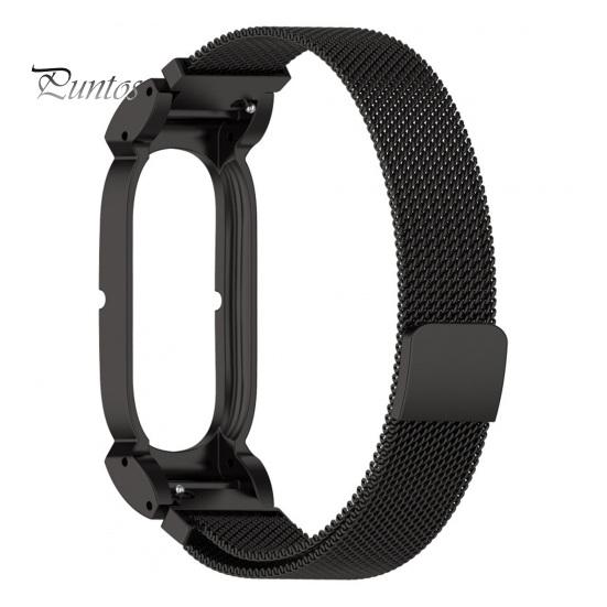 Бесшовная умная ремешок для часов из нержавеющей стали для Fitbit Air Band, Регулируемый сменный магнитный браслет, Гибкая регулировка, Петли для часов,